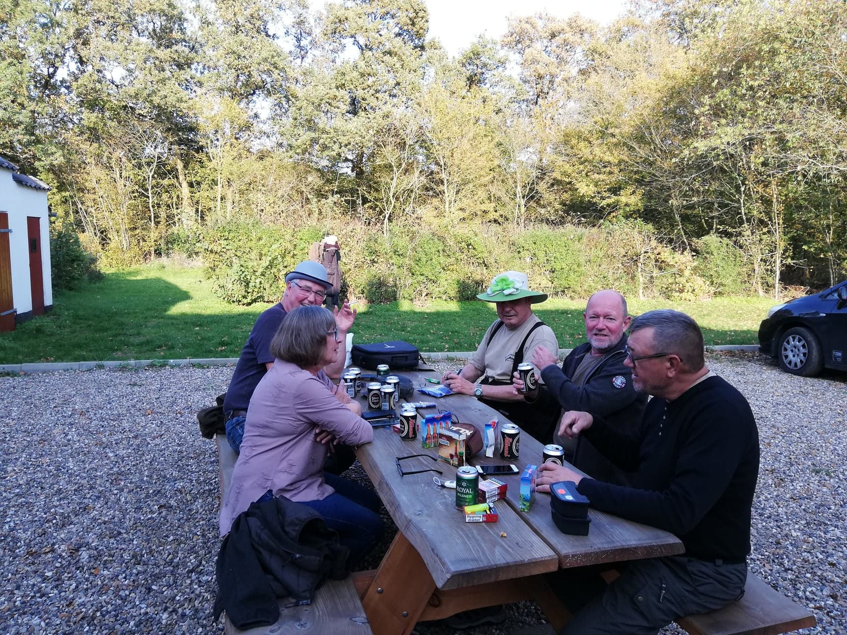 Hygge i gårdspladsen