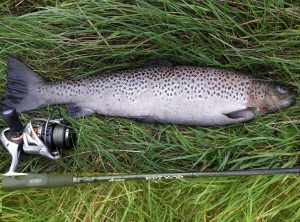 Martin Gude, havørred fra Hjortvad å. 58 cm 2.2 kg.